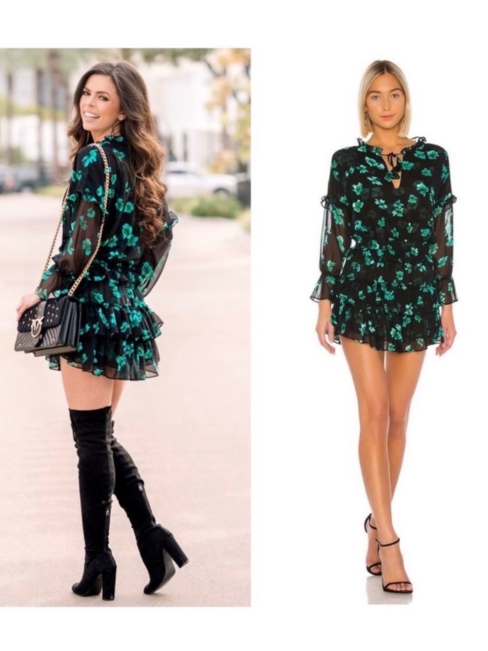 NWT | MISA LOS ANGELES Lolita Green Floral Dress Size Small S $299 RRP New
